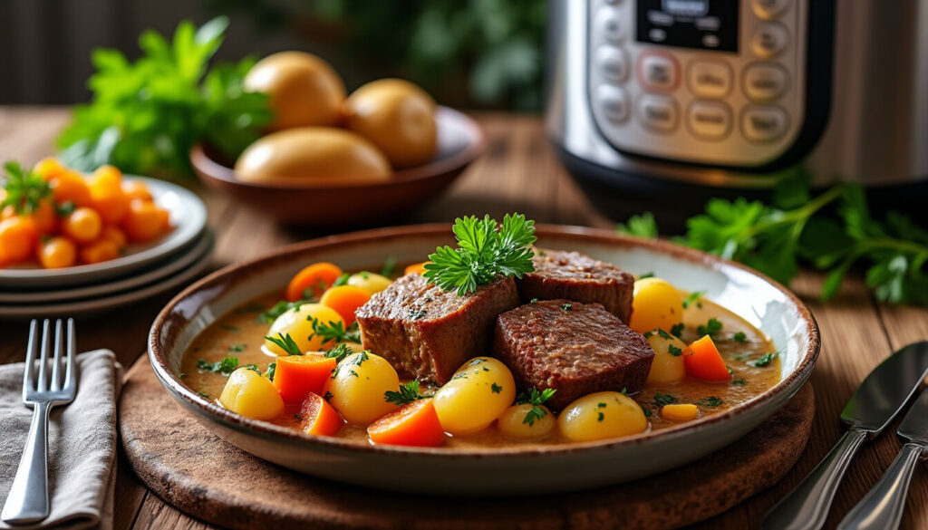 Découvrez comment préparer une délicieuse blanquette de veau avec votre Cookeo. Recette facile et rapide pour un repas convivial et réconfortant entre amis ou en famille.