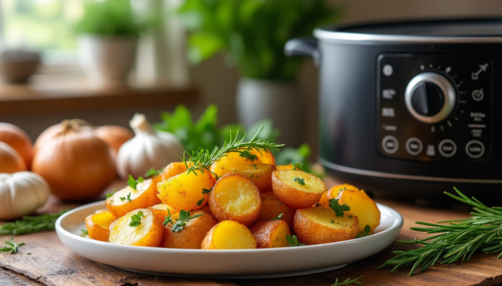 découvrez comment préparer facilement des pommes de terre sautées au cookeo avec cette recette simple. profitez d’astuces et de conseils pratiques pour des pommes de terre dorées et savoureuses à chaque fois !