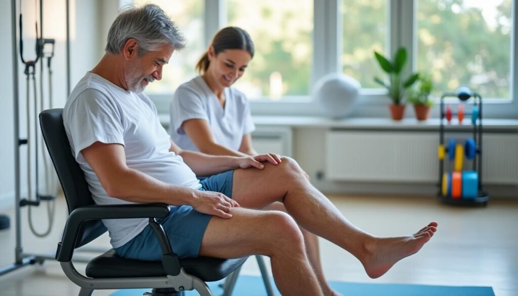 Découvrez combien de séances de kiné sont nécessaires après une prothèse du genou pour optimiser votre récupération et retrouver mobilité et confort rapidement.