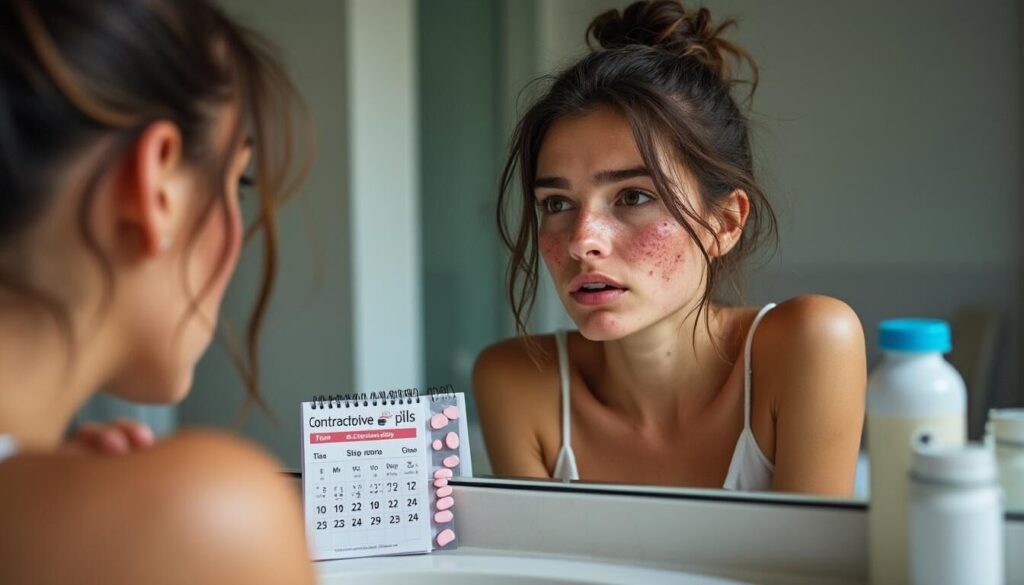 Découvrez combien de temps l'acné persiste après l'arrêt de la pilule contraceptive et les solutions pour en atténuer les effets.