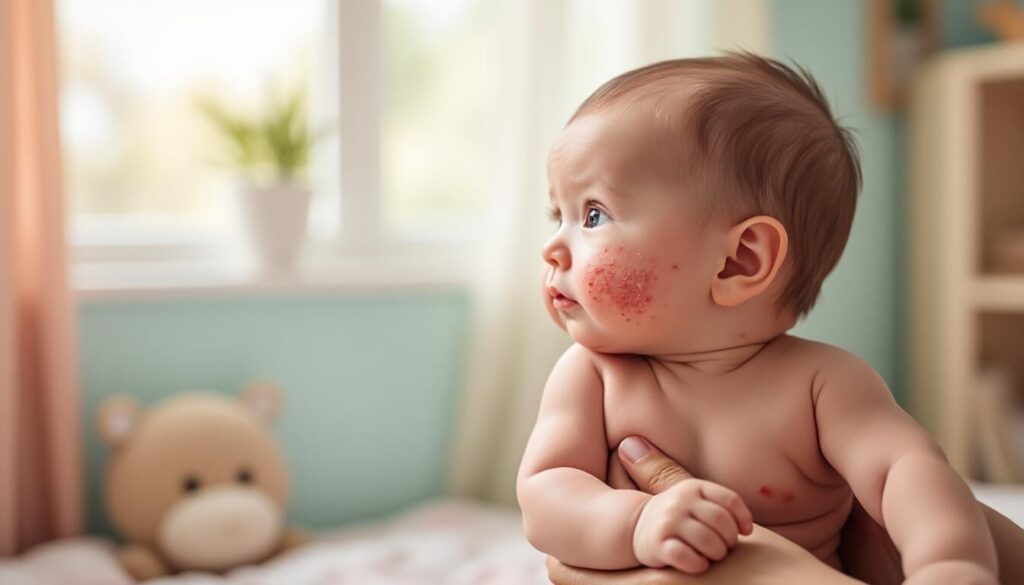 Découvrez combien de temps dure l'acné du nourrisson, ses causes, et bénéficiez de conseils pratiques pour apaiser et prendre soin de la peau délicate de votre bébé.