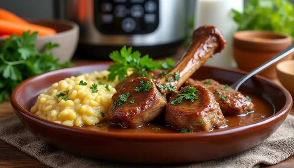 découvrez notre recette d'osso bucco de dinde au cookeo, simple et rapide à préparer, alliant plaisir gourmand et bien-être pour des repas savoureux en toute légèreté.