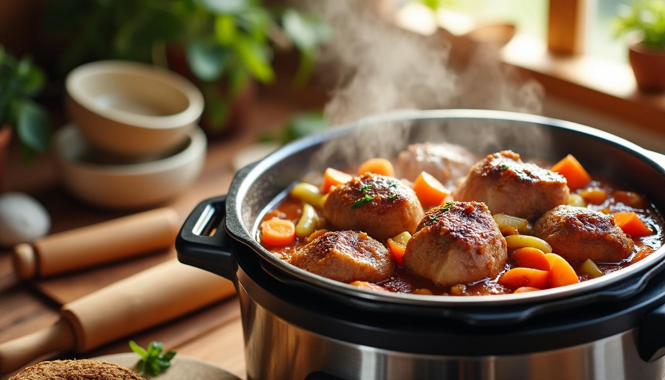 découvrez notre recette facile et savoureuse d'osso bucco de dinde au cookeo, idéale pour allier plaisir gustatif et bien-être au quotidien.