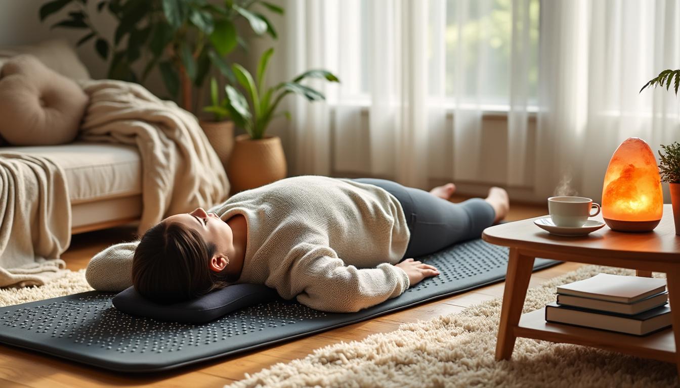 découvrez comment le tapis d'acupression peut soulager les tensions, améliorer la circulation et favoriser un bien-être général au quotidien.