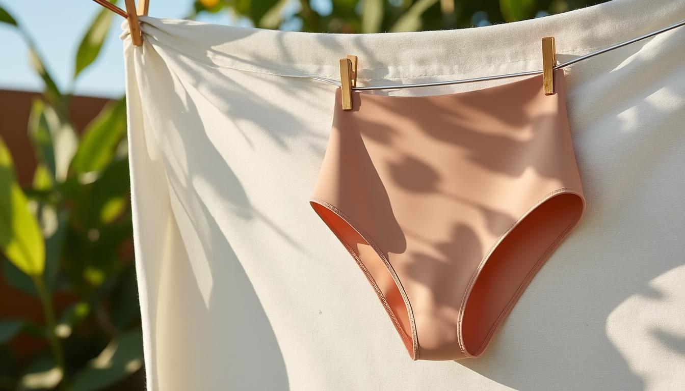 découvrez la culotte de bain menstruelle mademoiselle culotte, alliant confort et protection pour un été serein en toute liberté.