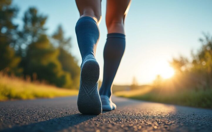 découvrez les bienfaits des chaussettes de compression pour le running : amélioration de la circulation sanguine, réduction de la fatigue musculaire et meilleure récupération après l'effort.