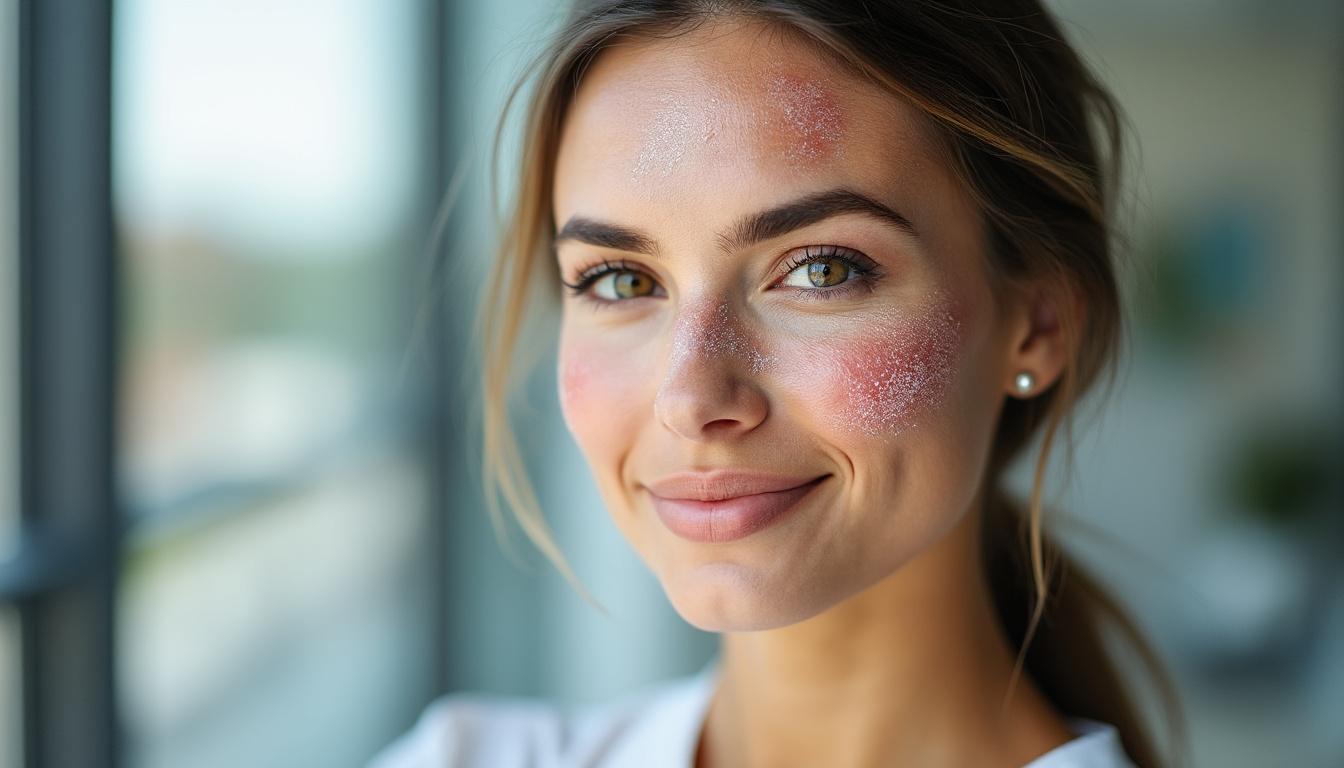 découvrez tout ce qu'il faut savoir sur le psoriasis du visage, ses causes, ses symptômes, et les traitements efficaces pour mieux vivre avec cette maladie de peau.
